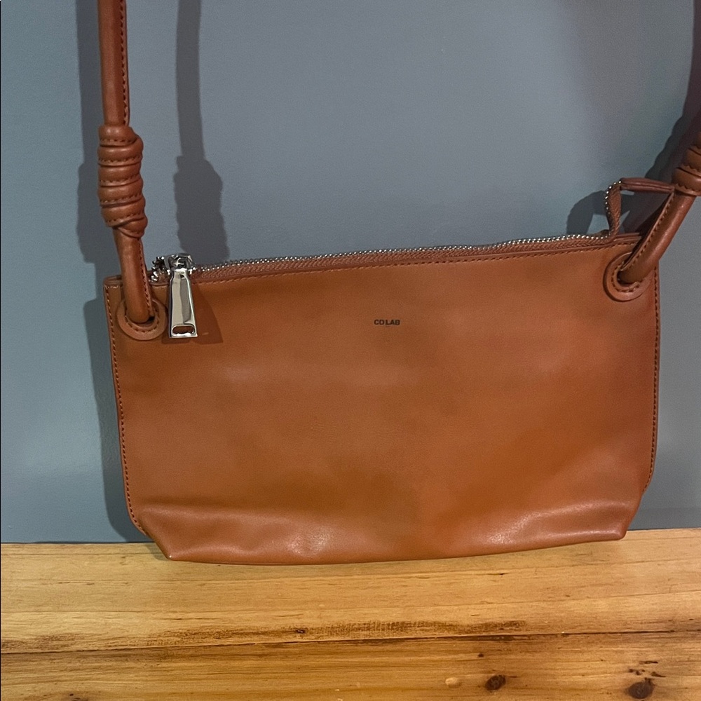 COLAB vegan leather crossbody bag